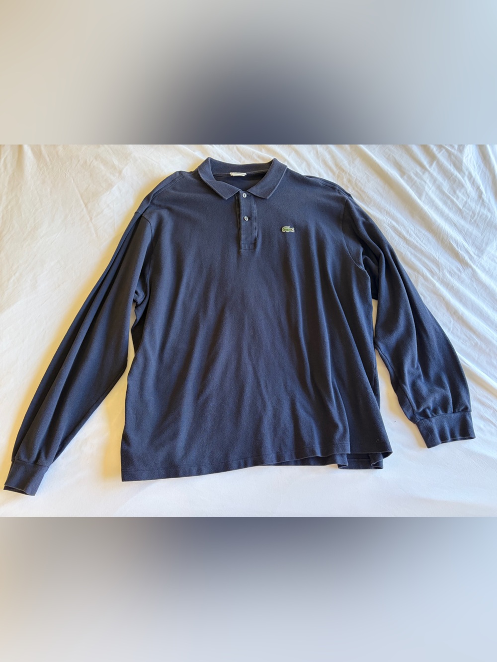 LACOSTE Men's Long-Sleeve Polo Shirt - Navy